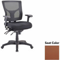 Lorell Multifunctional Mesh Mid-back Executive Chair - Canyon Cordovan Seat Color - Mesh Back Material - Mid Back - 1 Each