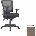 Lorell Multifunctional Mesh Mid-back Executive Chair - Malted Seat Color - Mesh Back Material - Mid Back - 1 Each