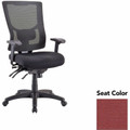 Lorell Multifunctional Mesh High-back Exec. Chair - Shire Tulip Seat Color - Mesh Back Material - High Back - 1 Each