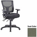 Lorell Multifunctional Mesh Mid-back Executive Chair - Shire Sage Seat Color - Mesh Back Material - Mid Back - 1 Each