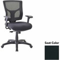 Lorell Conjure Swivel/Tilt Task Chair - Dillon Black Seat Color - Mesh Back Material - Mid Back - Armrest - 1 Each
