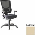 Lorell Conjure High-Back Office Chair - Dillon Buff Seat Color - Mesh Back Material - High Back - Armrest - 1 Each
