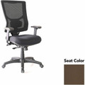 Lorell Conjure High-Back Office Chair - Forte Fudge Seat Color - Mesh Back Material - High Back - Armrest - 1 Each