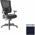 Lorell Conjure High-Back Office Chair - Forte Cadet Seat Color - Mesh Back Material - High Back - Armrest - 1 Each