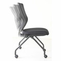 Lorell Conjure Mesh Training Chairs - Dillon Ocean Seat Color - Polyurethane Foam Seat Material - Mesh Back Material - 2 / Carton