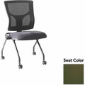 Lorell Conjure Mesh Training Chairs - Canyon Fern Seat Color - Polyurethane Foam Seat Material - Mesh Back Material - 2 / Carton