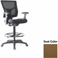 Lorell Conjure Office Stool - Canyon Mudslide Seat Color - Polyurethane Foam Seat Material - Mesh Back Material - Armrest - 1 Each