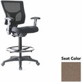 Lorell Conjure Office Stool - Malted Seat Color - Polyurethane Foam Seat Material - Mesh Back Material - Armrest - 1 Each