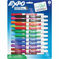 Expo Low-Odor Dry Erase Markers - Fine Marker Point - Erasable - Assorted Ink/ - 21 / Pack