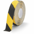 DURABLE Floor Marking Tape DURALINE GRIP+ 50mm color - 16.40 yd Length x 1.97" Width x 27.6 mil Thickness - Yellow, Black - Aluminum, Plastic - Abrasion Resistant, Slip Resistant - For Floor Marking, Indoor, Outdoor, Industrial, Ramp - 1 Roll
