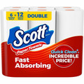 Scott Choose-A-Sheet Paper Towels - White - Fiber Paper - 6 / Pack