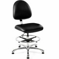 BEVCO Integra Series Chair - Black Seat Color - Vinyl Seat Material - Black Back Color - Vinyl Back Material - Medium Back - 5-star Base - 1 Each