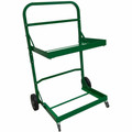 Five Star Products Recycling Cart for Bins - 220 lb Load Capacity - 2 Casters - Aluminum - 21" Width x 44" Depth x 26" Height - Aluminum Frame - Green - 1 Each