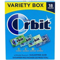 Green Rabbit Orbit Sugar-Free Mint Gum VarietyPack - Peppermint, Spearmint, Sweet Mint, Wintermint - 14 Pieces - 18 / Carton