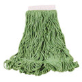 Super Stitch Blend Mop Heads, Cotton/synthetic, Green, Large