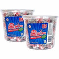 Green Rabbit Sweet Stripes Soft Peppermint Candy - Peppermint, Mint - Gluten-free, Fat-free, Individually Wrapped, Resealable Tub - 160 Pieces/Tub - 2 / Carton