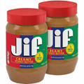 Green Rabbit Jif Creamy Peanut Butter - Creamy, Peanut Butter - 2.50 lb - 2 / Carton