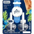 Glade PlugIns Juniper & Teak Refills - Plug-in - Phthalate-free, Paraben-free, Formaldehyde-free, Nitro Musk Free - 2 / Pack