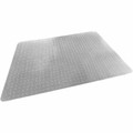 Cleartex TrYlok Chair Mats - Carpeted Floor, Chair, Indoor, Low Pile - 59" Length x 46" Width - Rectangular - Clear - 1 / Each