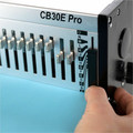 GBC CombBind CB30E Pro Punch/Bind Machine - CombBind - 500 Sheet(s) Bind - 30 Punch - 12.5" Height x 18.7" Width x 20.1" Depth - Gray
