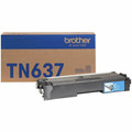 Brother TN637C Original Ultra High Yield Laser Toner Cartridge - Cyan Pack - 10,000 pages