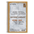 Second Nature Single Subject Wirebound Notebooks, Medium/college Rule, Light Blue Cover, 9.5 X 6, 80 Sheets