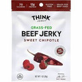 Jack Link's Think Jerky Sweet Chipotle Beef Jerky - Sweet Chipotle, Beef - 1 oz - 12/Bag - 1 / Carton