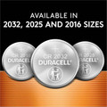 Duracell CR 2025 Lithium Coin Batteries - For Key Fob, Remote Control, Glucose Monitor, Thermometer, Electronic Device - Coin Cell, CR2025 - 3 V - 4 / Pack