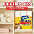Charmin Essentials Strong Mega - 1 Ply - Mega - White - 18 / Carton