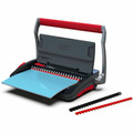 GBC CB15 CombBind Punch/Bind Machine - CombBind - 150 Sheet(s) Bind - 15 Punch - 3.5" Height x 18.1" Width x 11.5" Depth - Black, Red