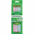 Ticonderoga Pastel Wood-Cased No. 2 Pencils - HB/#2 - Broad Point - Assorted Pastel Barrel - 18 / Pack