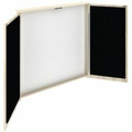 Lorell Dry-Erase Whiteboard Presentation Cabinet - Melamine Surface - Hinged Door, Laminated, Door - Assembly Required - 1 Each