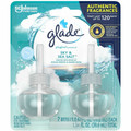 Glade PlugIns Refill - Oil - 550 Sq. ft. - 0.6 fl oz (0 quart) - Sky & Sea Salt - 60 Day - Paraben-free, Phthalate-free, Nitro Musk Free, Formaldehyde-free, Long Lasting - 2 / Pack