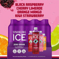 Talking Rain Sparkling ICE Purple-Variety Flavor Sparkling Water - Sugar Free - 1.06 lb - Cherry Limeade, Kiwi Strawberry, Orange Mango, Blackberry - 12 / Carton