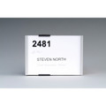 DURABLE Info Sign 149x105.5 mm - 5.9" Width x 4.2" Height - Rectangular Shape - Wall Mountable, Door-mountable - Anti-glare - Indoor - Acrylic, Aluminum - Silver - 1 Each
