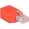 StarTech.com Cat.6 to Crossover Adapter - 1 x RJ-45 Network Male - 1 x RJ-45 Network Female - Red - 1 Each