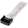 StarTech.com Motherboard Header Slot Plate - 1.33 ft Serial Data Transfer Cable for Motherboard, PC - First End: 1 x 9-pin DB-9 Serial - Male - Second End: 1 x 10-pin IDC Serial - Female - Gray - 1 Each