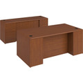 HON 10700 H10732 Hutch - 37.1" Height x 62.6" Width x 14.6" Depth - Waterfall Edge - Finish: Mahogany - 1 Each