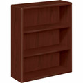HON 10700 H10753 Bookcase - 43.4" Height x 36" Width x 13.1" Depth - 3 Shelve(s) - Waterfall Edge - Finish: Mahogany