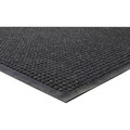 Genuine Joe WaterGuard Indoor/Outdoor Mat - Carpeted Floor, Hard Floor, Indoor, Outdoor - 72" Length x 48" Width - Rubber, Polypropylene - Charcoal Gray - 1 Each