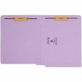 Smead Straight Tab Cut Letter Recycled Fastener Folder - 8 1/2" x 11" - 2 x 2B Fastener(s) - 2" Fastener Capacity - 11 pt. - 2 Plys - Lavender - 10% Recycled - 50 / Box