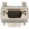 StarTech.com Right Angle VGA to VGA Cable Adapter Type 2 - M/F - 1 x 15-pin HD-15 VGA Male - 1 x 15-pin HD-15 VGA Female - Gray - 1 Each