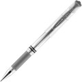 uniball&#8482; Signo Gel Impact Pen - 1 mm Bold Pen Point - Refillable - Metallic Silver Ink - Gel-based - Clear Barrel - 1 Each