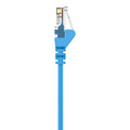 Belkin CAT6 Ethernet Patch Cable, RJ45, M/M - 1 ft Category 6 Network Cable for Network Device - First End: 1 x RJ-45 Network - Male - Second End: 1 x RJ-45 Network - Male - Patch Cable - Blue - 1 Each