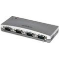 StarTech.com 4 Port USB to RS232 Serial DB9 Adapter Hub - External - USB - PC, Mac - 4 x Number of Serial Ports External - 1 x Number of USB Ports - 1 - TAA Compliant