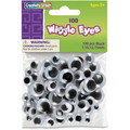 Creativity Street 100-piece Assorted Size Wiggle Eyes - Drawing, Project, Photo, Pet Rock - 100 Piece(s) - Black - 100 / Pack