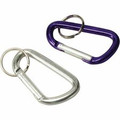 Baumgartens Key Ring - Metal - Orange, Silver, Blue, Purple - 1 Each