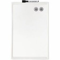Quartet Decorative Dry-erase Whiteboard - 17" (1.4 ft) Width x 11" (0.9 ft) Height - White Stainless Steel Surface - Assorted Plastic Frame - Rectangle - Magnetic - Stain Resistant - 1 Each