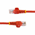 StarTech.com 30 ft Red Snagless Cat 5e UTP Patch Cable - 30 ft Category 5e Network Cable - First End: 1 x RJ-45 Network - Male - Second End: 1 x RJ-45 Network - Male - Patch Cable - Red - 1 Each