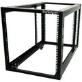StarTech.com Rack Frame - 12U Rack Height - Floor Standing - Black - Steel - 596.70 lb Maximum Weight Capacity - TAA Compliant